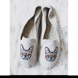 Soludos French Bulldog Espadrilles-Size 11